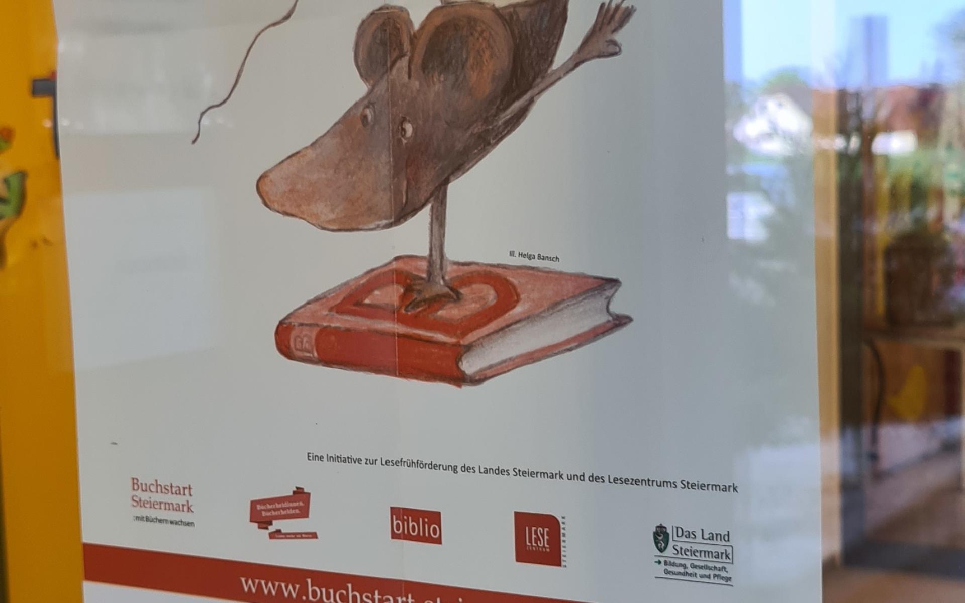 Foto Buchstart Plakat